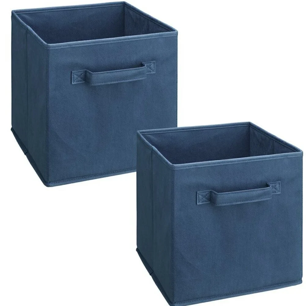 🌺 Cubeicals Closetmaid Navy Blue Fabric Drawer 2 Count